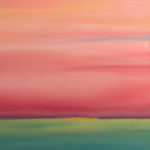 “Cielo en rosa” 2012. Técnica mixta sobre lienzo 60 x 80cm